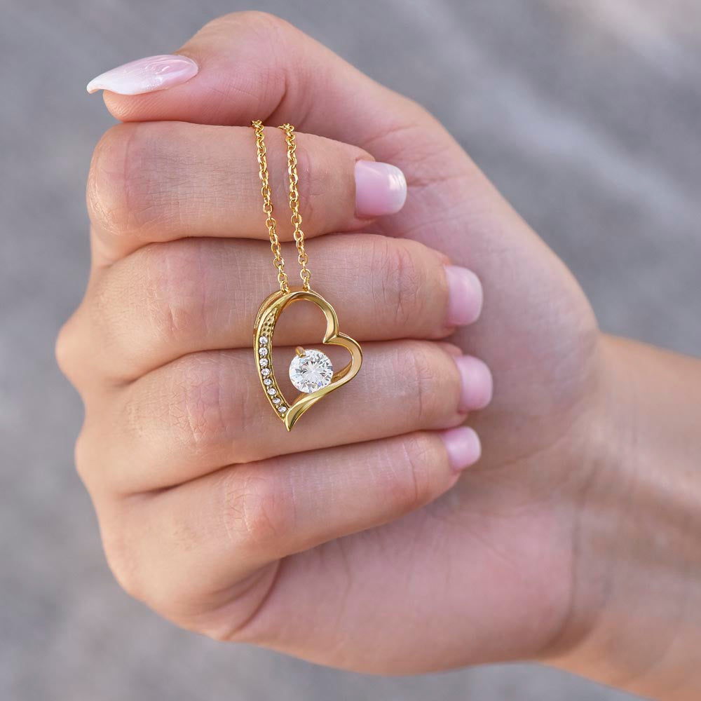 To My Little Wonder - From Aunt to Niece Forever Love Necklace - SOUVMOUR