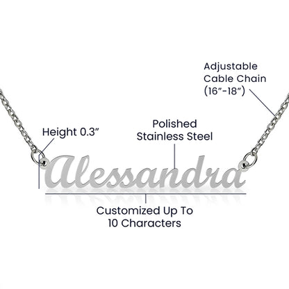 Custom Name Necklace For Girlfriend Gift For Fiancee|To My Future Wife - SOUVMOUR